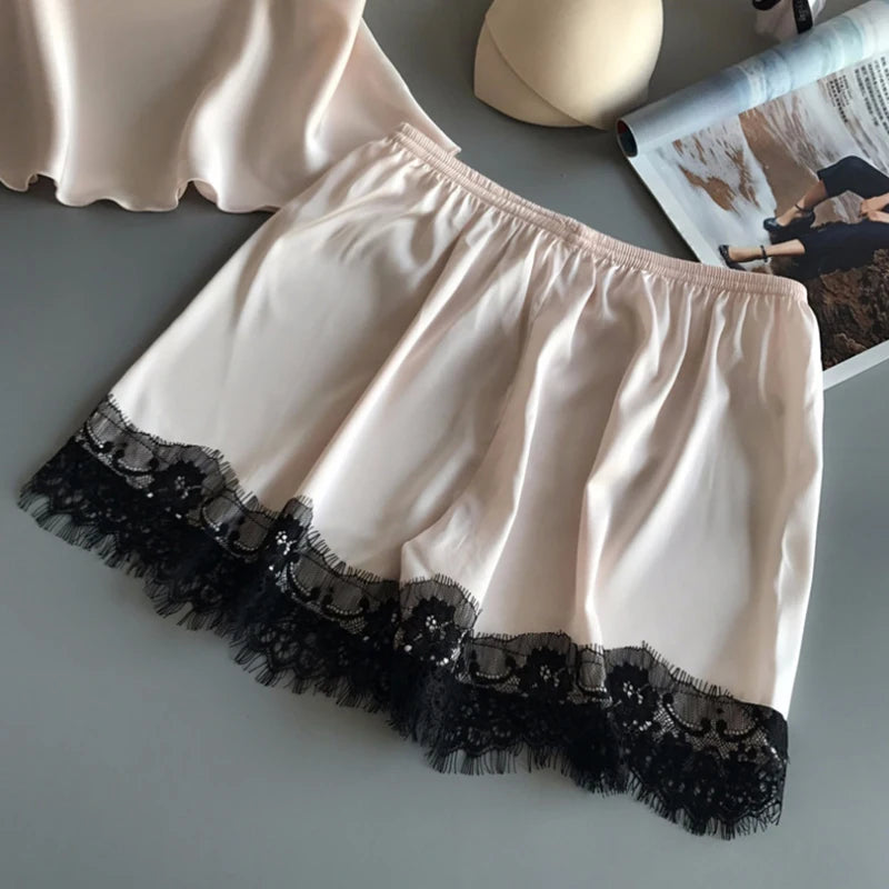 Women's Silk Lace 2 Piece Set