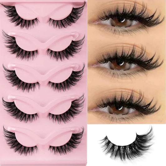 5Pcs Mink Eye Lashes