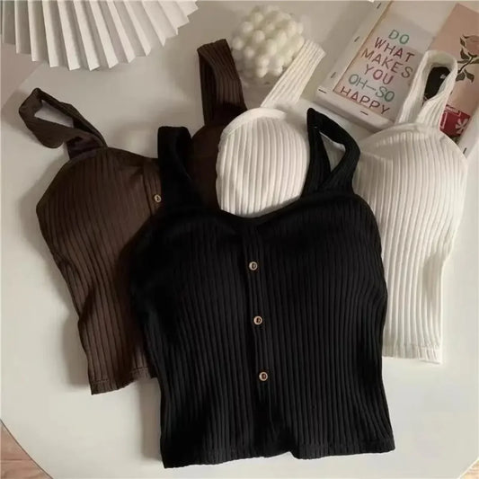 Cropped Top with Bra Pads